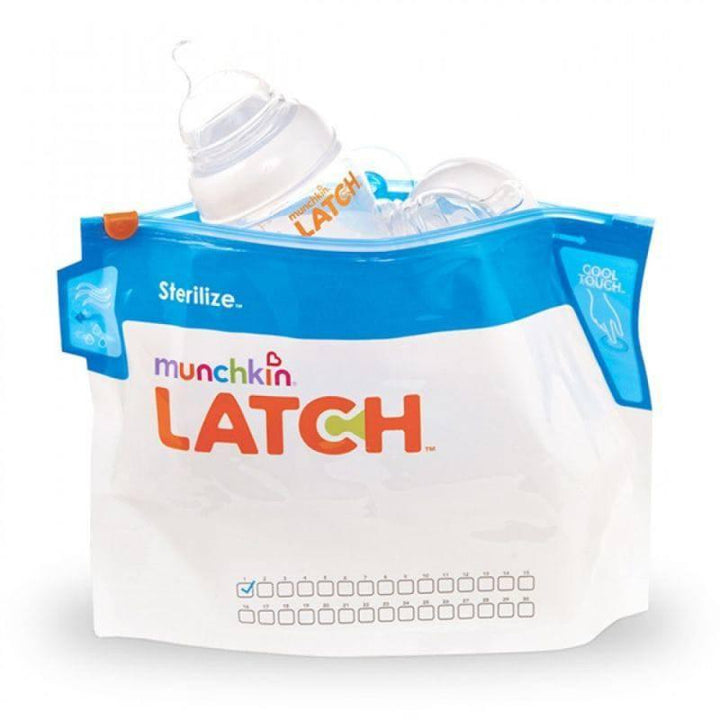 Munchkin Latch Cool Touch Microwave Steriliser Bags - 6 Pieces - ZRAFH