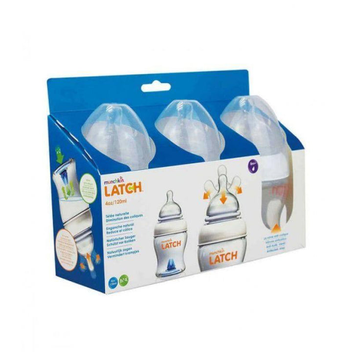 Munchkin Latch™ Bottle Natural Movement Teat - 120 ml - 3 Pcs - ZRAFH