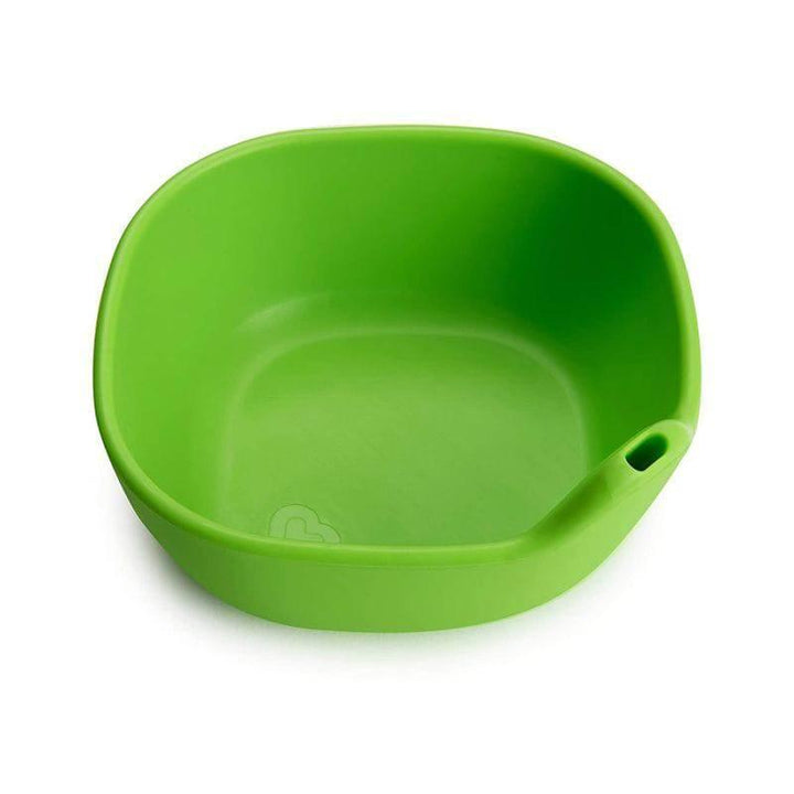 Munchkin Last Drop Silicone Toddler Bowl - Green - ZRAFH