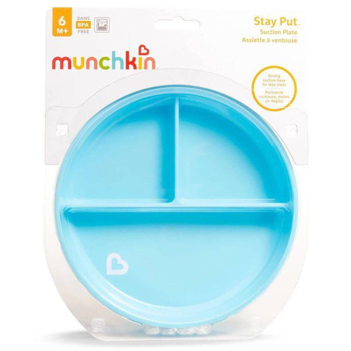 Munchkin Stay Put Suction Plate - Blue - ZRAFH