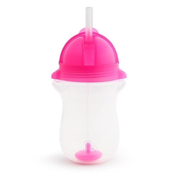 Munchkin Click Lock Any Angle Weighted Straw - 295 ml - Pink - ZRAFH