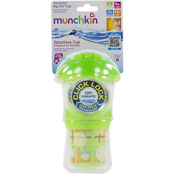 Munchkin Click Lock™ Insulated Big Kid™ Cup - 270 ml - Green - ZRAFH