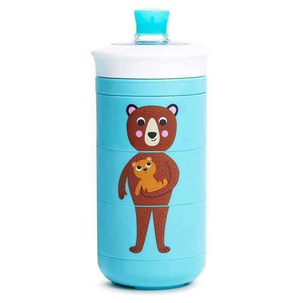 Munchkin CLICK LOCK INSULATED SIPPY CUP Animal Print bear - 270 ml - blue and brown - ZRAFH