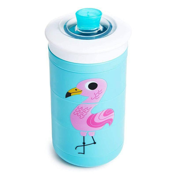Munchkin CLICK LOCK INSULATED SIPPY CUP Animal Print flamingo - 270 ml - blue and pink - ZRAFH