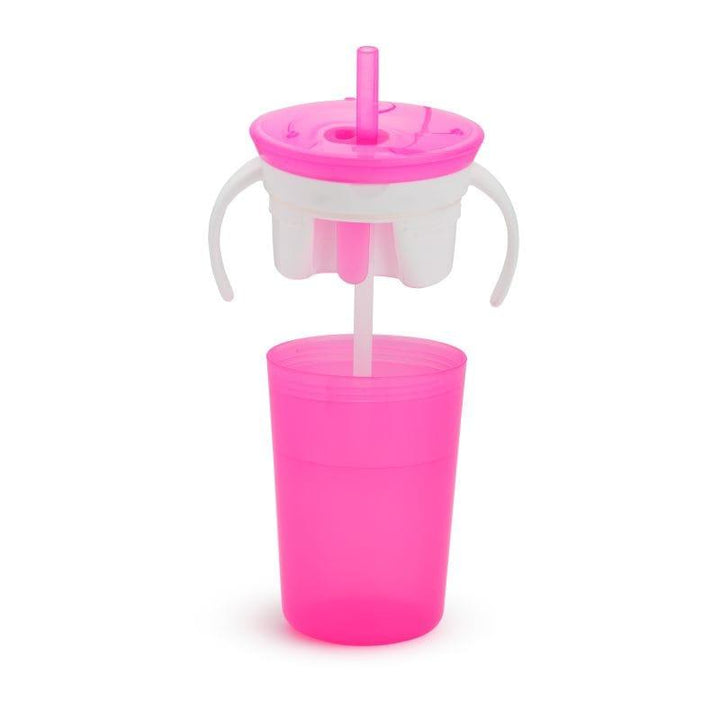 Munchkin - Snackcatch & Sip 2-In-1 - 270 ml - Pink - 2 Pcs - ZRAFH