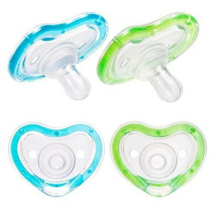 Munchkin Latch Orthodontic Silicone Soother 3+ months - 2 Pieces - Green&Blue - ZRAFH