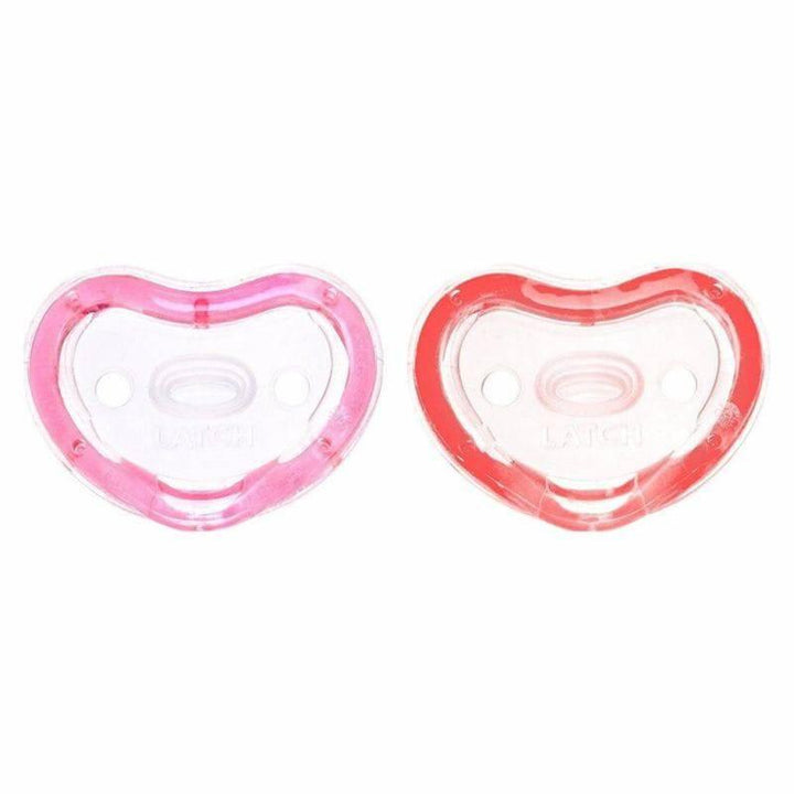 Munchkin Latch Orthodontic Silicone Soother 6+ months - 2 Pieces - Red&Pink - ZRAFH