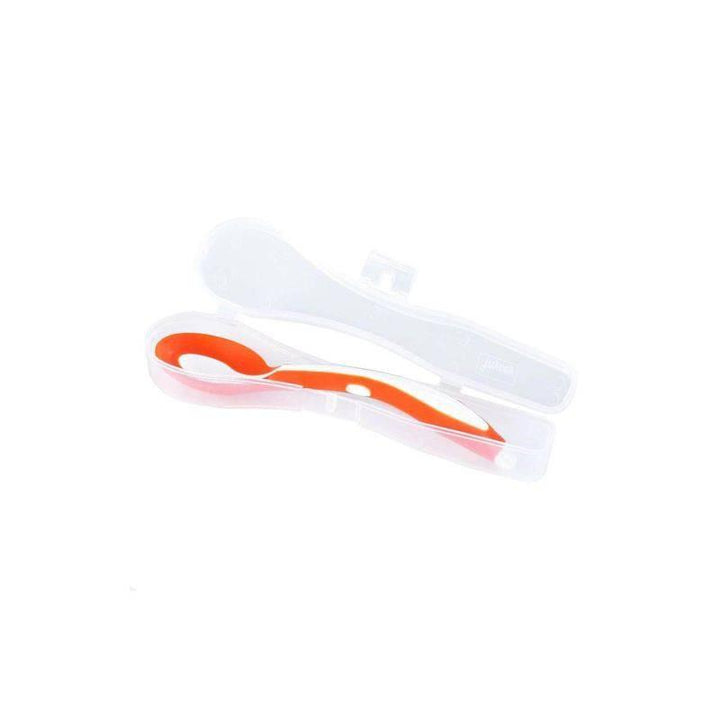 Mycey Weaning Spoon With Case - Orange - ZRAFH