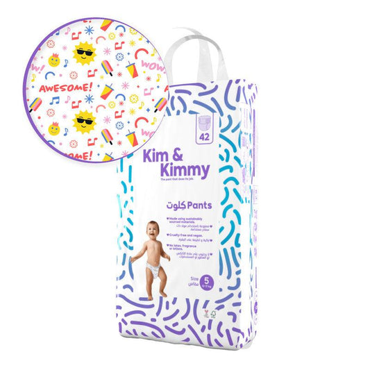 Kim & Kimmy - Size 5 Pants, 12-17kg ,42 Diapers - ZRAFH