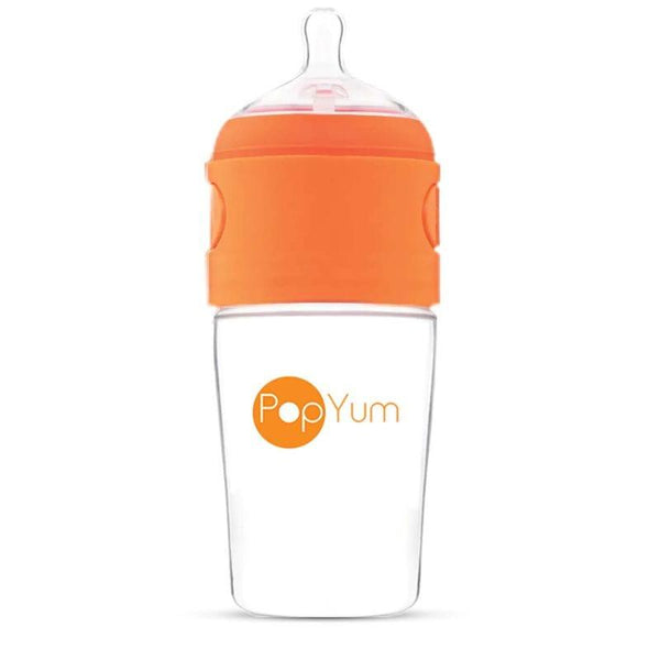 Pop Yum Baby Feeding Bottle - 260 ml - Orange - ZRAFH