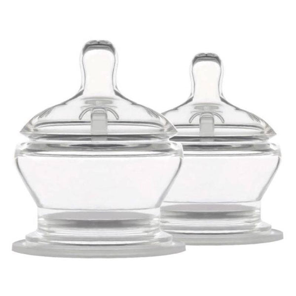 Pop Yum Transparent Freeding Nipples Mid Flow - 3-6 Months - 2 Pieces - ZRAFH