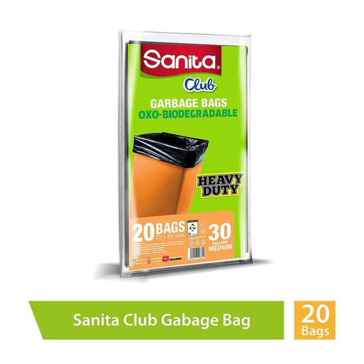 Sanita - Trash Bags Biodegradable 20 Gallons 15 Bags