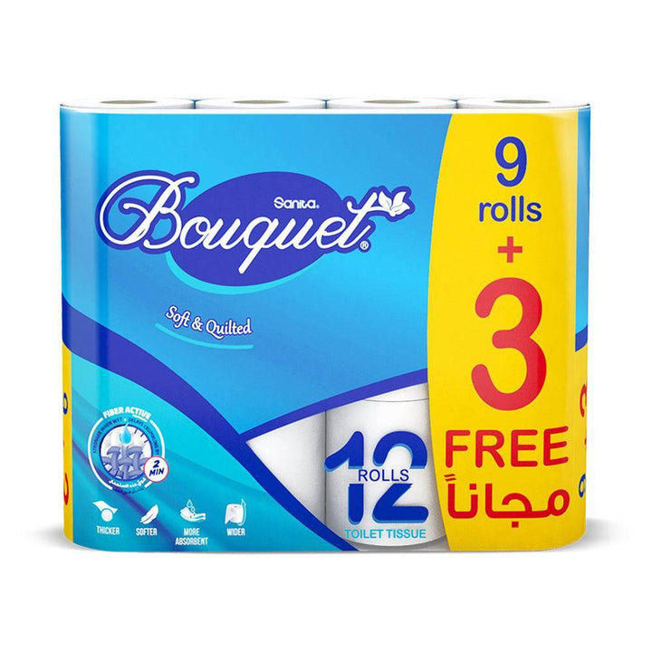 Sanita Bouquet 12 Toilet Roll Tissue - ZRAFH
