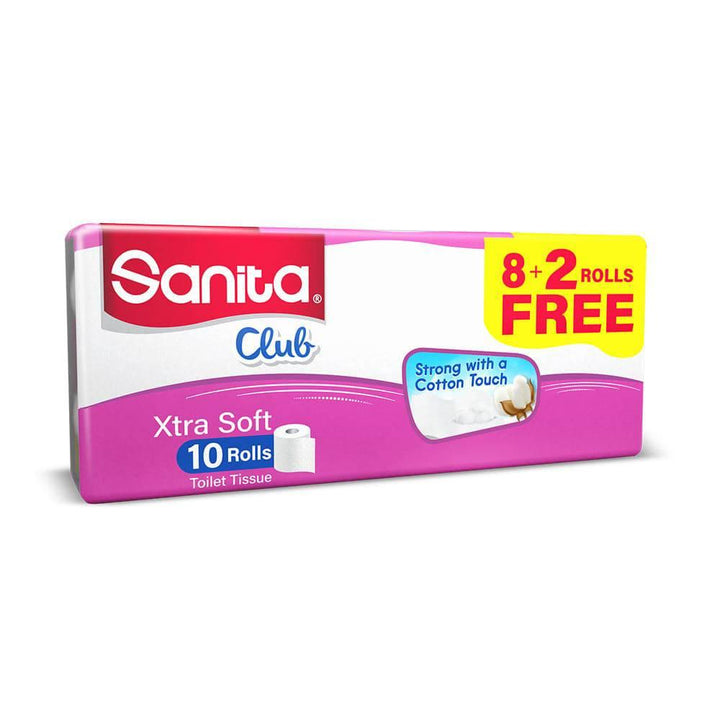 Sanita Club 10 Toilet Paper Rolls - ZRAFH