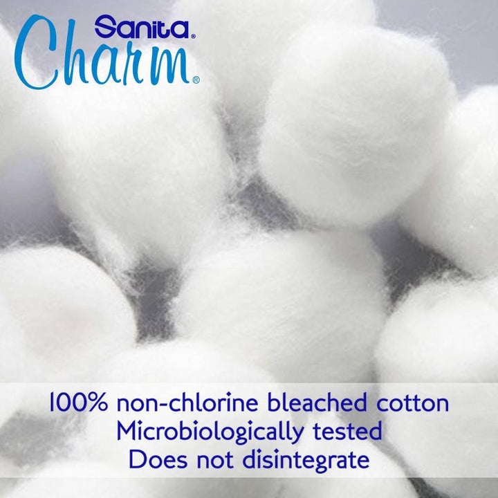Sanita Charm 100% Wet Cotton 50 Oval Buds - ZRAFH