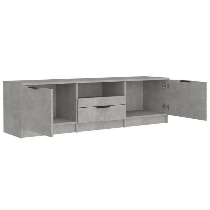 Alhome Grey TV Table Modern and Elegant Entertainment Console in Compressed Wood - Zrafh.com - Your Destination for Baby & Mother Needs in Saudi Arabia