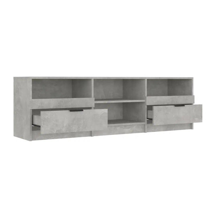 Alhome Grey TV Table Modern and Stylish Entertainment Center in Compressed Wood - Zrafh.com - Your Destination for Baby & Mother Needs in Saudi Arabia