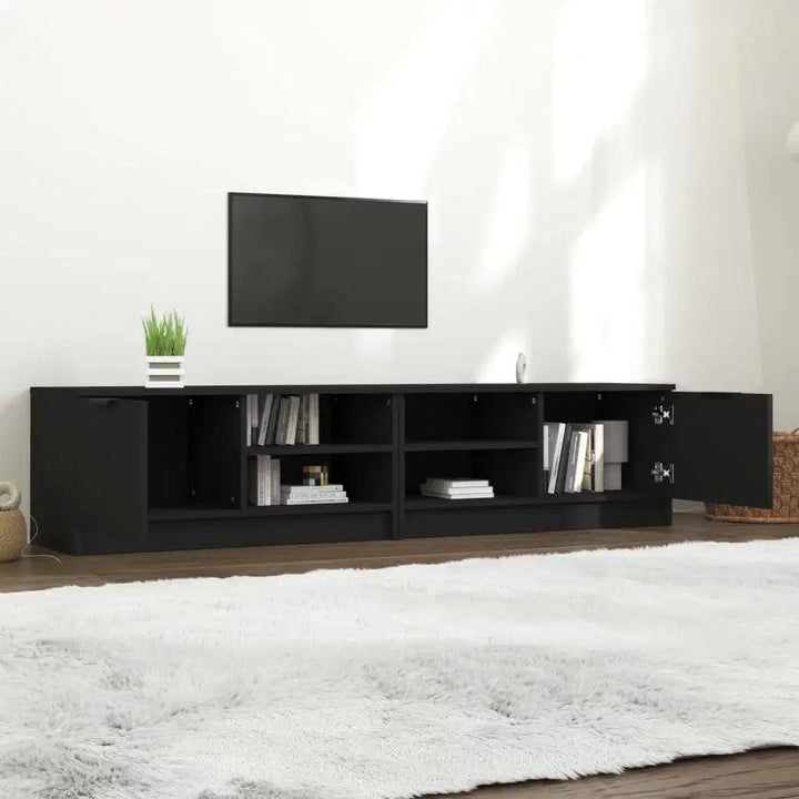 Alhome Contemporary TV Table Compressed Wood, and Easy Assembly - Zrafh.com - Your Destination for Baby & Mother Needs in Saudi Arabia