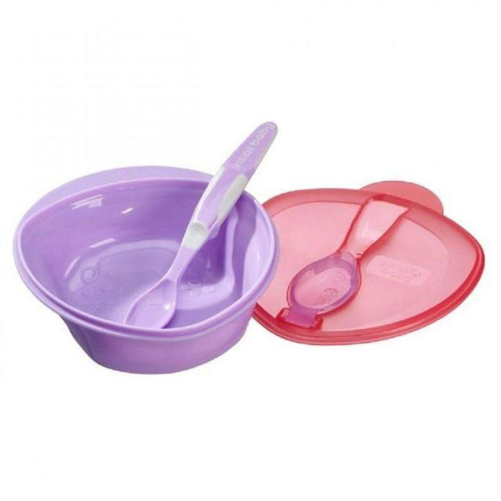 Vital Baby Nourish Fizz Scoop Feeding Set - 4+ Months - Red&Purple - ZRAFH