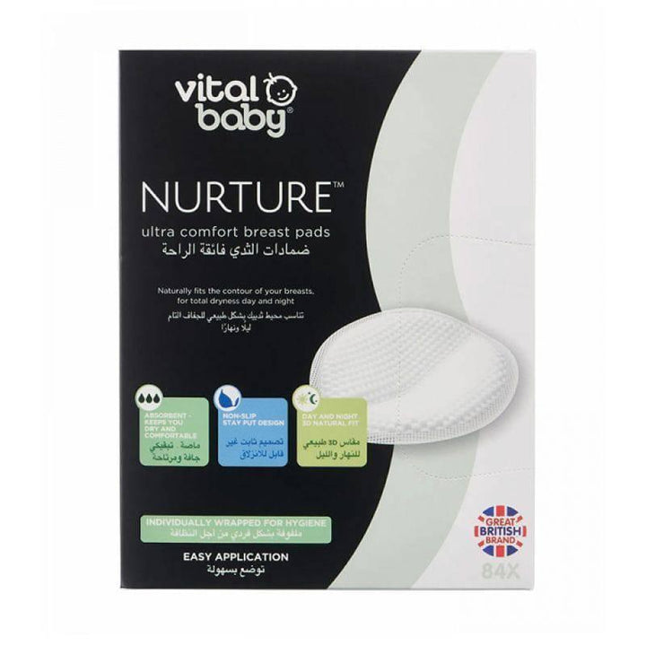 Vital Baby Nurture Ultra Comfort Breast Pads - 84 Pad - ZRAFH