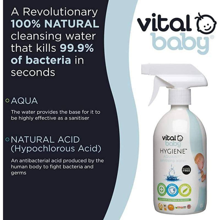Vital Baby Hygiene Disinfectant Solution For Kids Hands - 500Ml - ZRAFH
