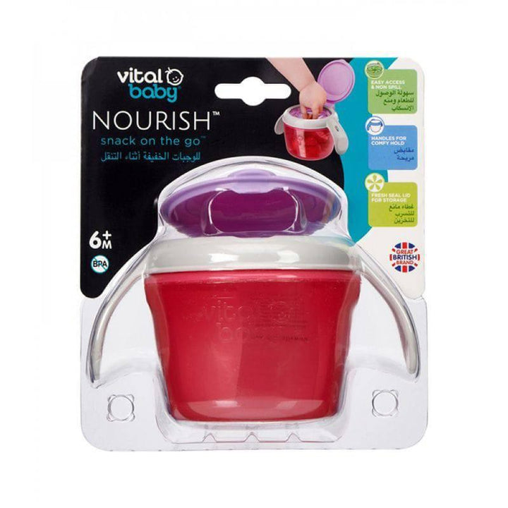 Vital Baby Nourish Fizz Snack On-The-Go Pot With Handles - 6+ Months - ZRAFH