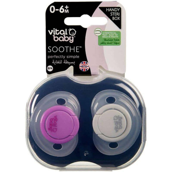 Vital Baby SOOTHE perfectly simple 0-6 months for girl - 2pcs - ZRAFH