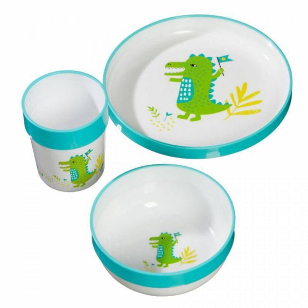 Vital Baby Nourish Baby Tableware Set Pop 12+ Months - Blue - 3 Pieces - ZRAFH