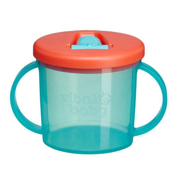 Chicco Flip Top Insulated Straw Cup 12+ Green/Teal