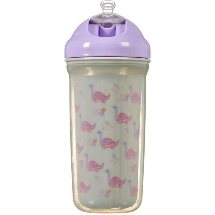 Vital Baby Hydrate Insulated Straw Cup Fizz 12+ months - 340 ml - Grey&Purple - ZRAFH