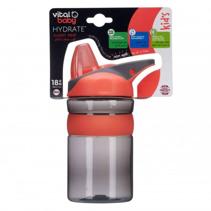 Vital Baby Hydrate Kid's Super Seal fizz Cup 18+ months - 380 ml - Black&Red - ZRAFH