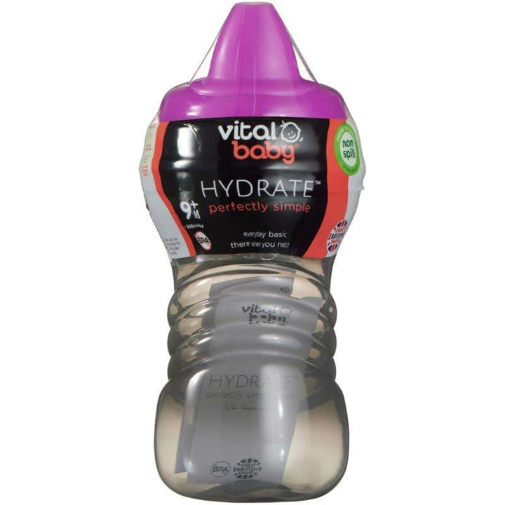 Vital Baby Hydrate Perfectly Simple Spout Sipper 9+ Months - 300 ml - Purple - ZRAFH