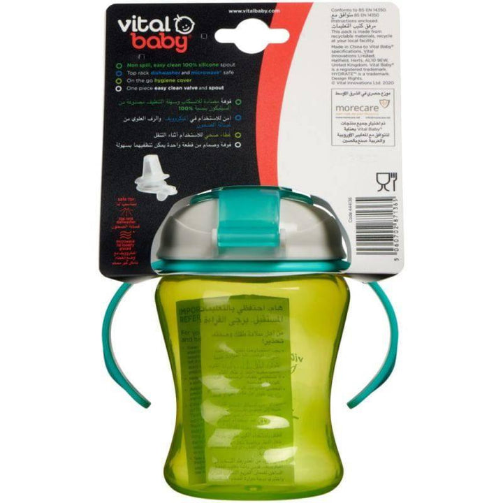 Vital Baby Hydrate pop Little Sipper With Removable Handles 6+ months - 260 ml - Blue&Orange - ZRAFH