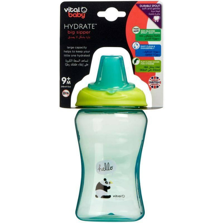 Vital Baby Hydrate pop Little Sipper With Removable Handles 9+ months - 340 ml - Blue&Orange - ZRAFH