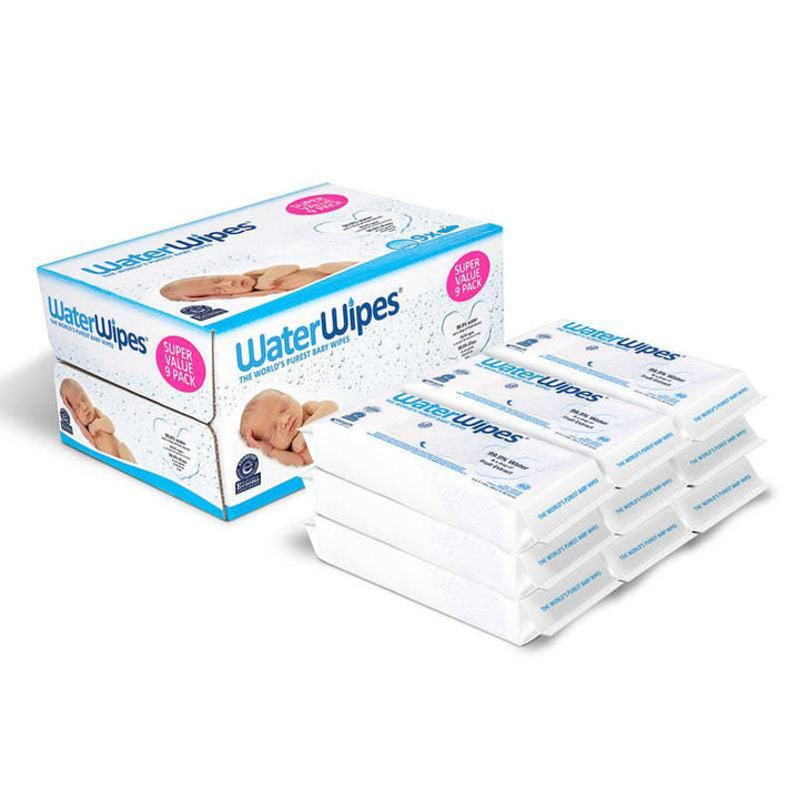 WaterWipes Original Newborn & Premature Baby Wipes, 99.9% Water Based Wet Wipes, Unscented, Delicate & Sensitive Skin, 540 Count (9 packs) - ZRAFH