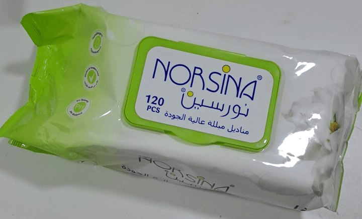 Norsina Premium Wet Wipes 120 Pcs - ZRAFH