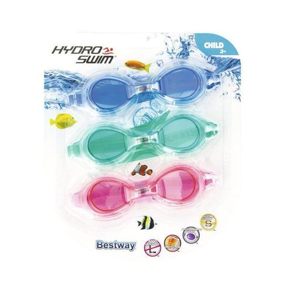 Bestway Hydro Swim Lil' Lightning Swimmer Goggle 3 Pcs - 26-21074 - ZRAFH
