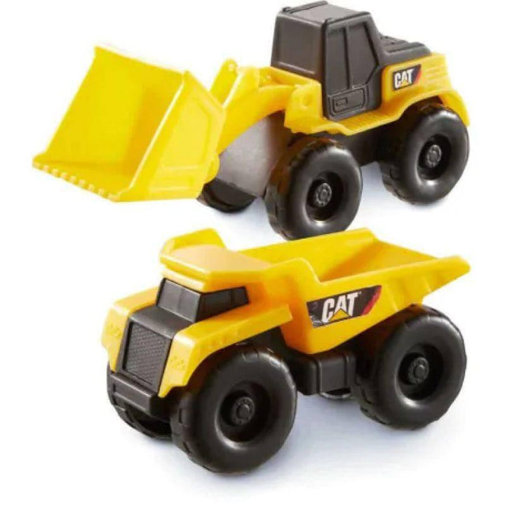 Funris Cat Mini Machine dump truck & dozer - yellow and black - ZRAFH