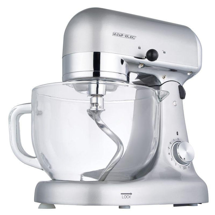 Al-Saif Elec Stand Mixer with Unique Glass Bowl 5 Liter 1000 W - E02227 - ZRAFH