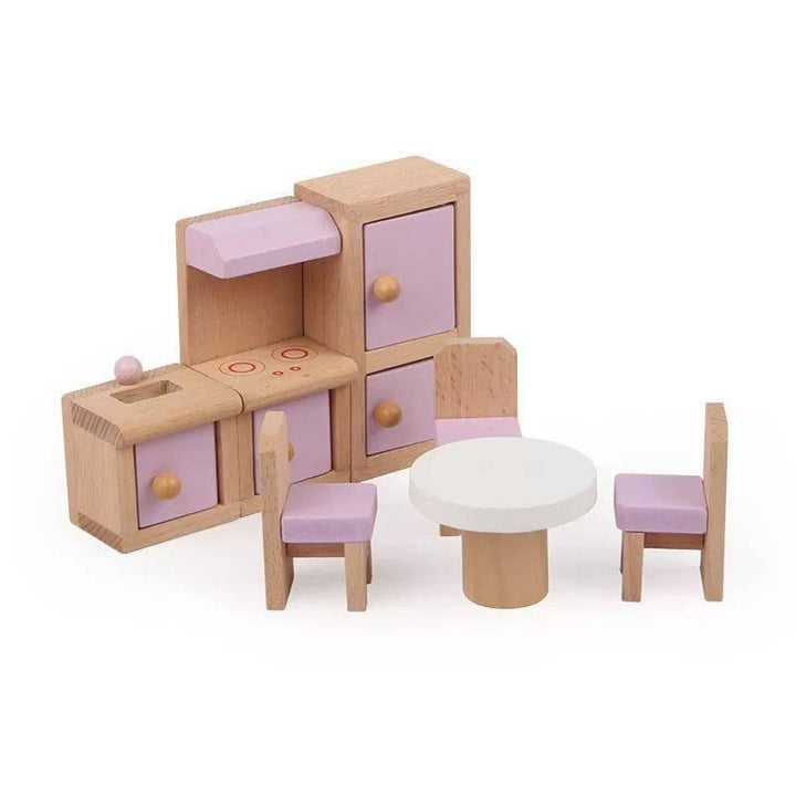 Wooden Furniture Set Toy - 37x7x29 cm - 32-2053 - ZRAFH