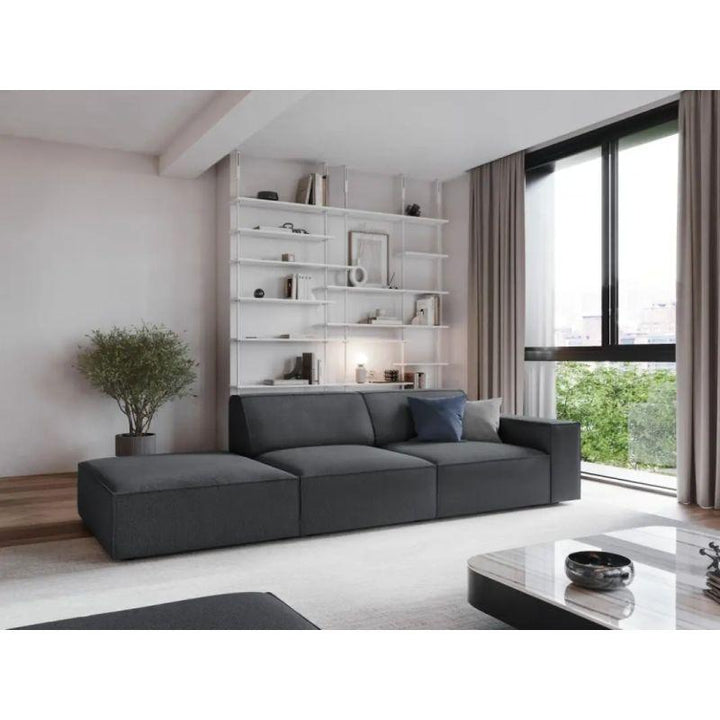 Modern Velvet 3 Seater Sofa - 240x85x85 cm - By Alhome - Zrafh.com - Your Destination for Baby & Mother Needs in Saudi Arabia