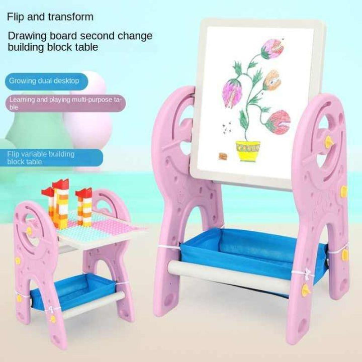 Dreeba Multi functional building block table + Drawing Board - Zrafh.com - Your Destination for Baby & Mother Needs in Saudi Arabia