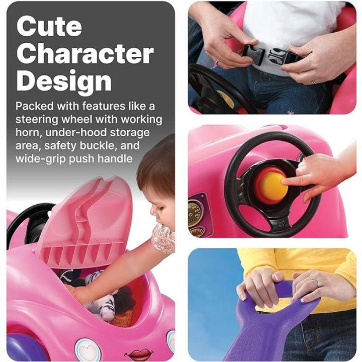 Step2 Universal Push Car For Kids - Pink - Zrafh.com - Your Destination for Baby & Mother Needs in Saudi Arabia