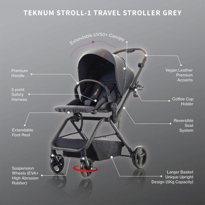 Teknum STROLL-1 Reversible Travel Stroller - ZRAFH