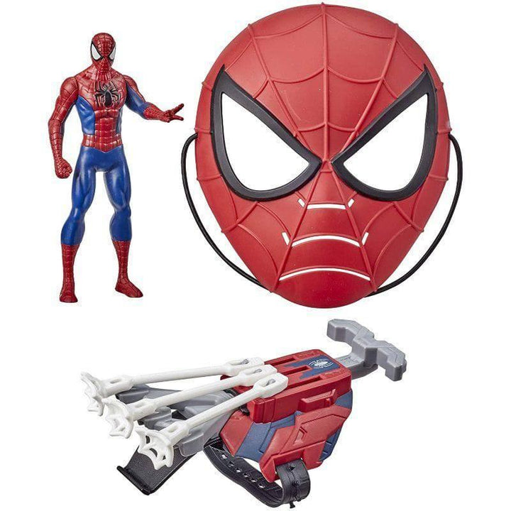 Spider-Man Web Shots Scatterblast Armor Set Toy Launch 3 Web Projectiles From Marvel Classic Red - 40.6x25.4x6.4 cm - F1396 - ZRAFH