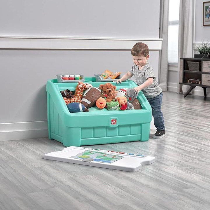 Step2 2-In-1 Toy Box And Cover Art - Zrafh.com - Your Destination for Baby & Mother Needs in Saudi Arabia