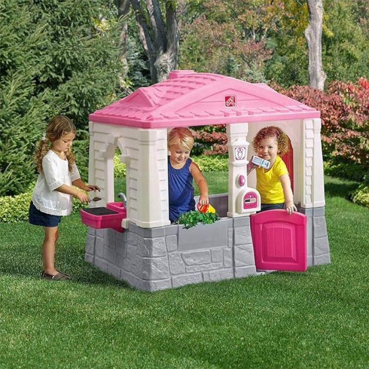 Step2 Climbing Play House - Neat And Tidy Hut - Pink - Zrafh.com - Your Destination for Baby & Mother Needs in Saudi Arabia
