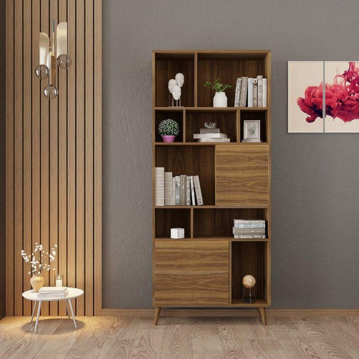 Beige and Black Storage Unit By Alhome - Zrafh.com - Your Destination for Baby & Mother Needs in Saudi Arabia