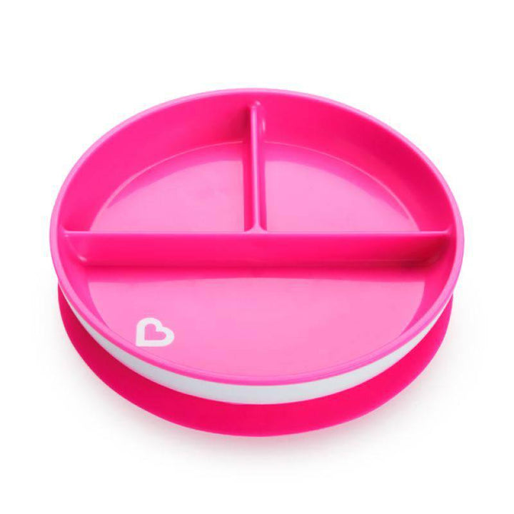 Munchkin Stay Put Suction Plate - Pink - ZRAFH