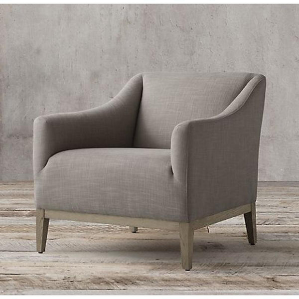 Classic Grey Linen Chair for Timeless Comfort By Alhome - Zrafh.com - Your Destination for Baby & Mother Needs in Saudi Arabia